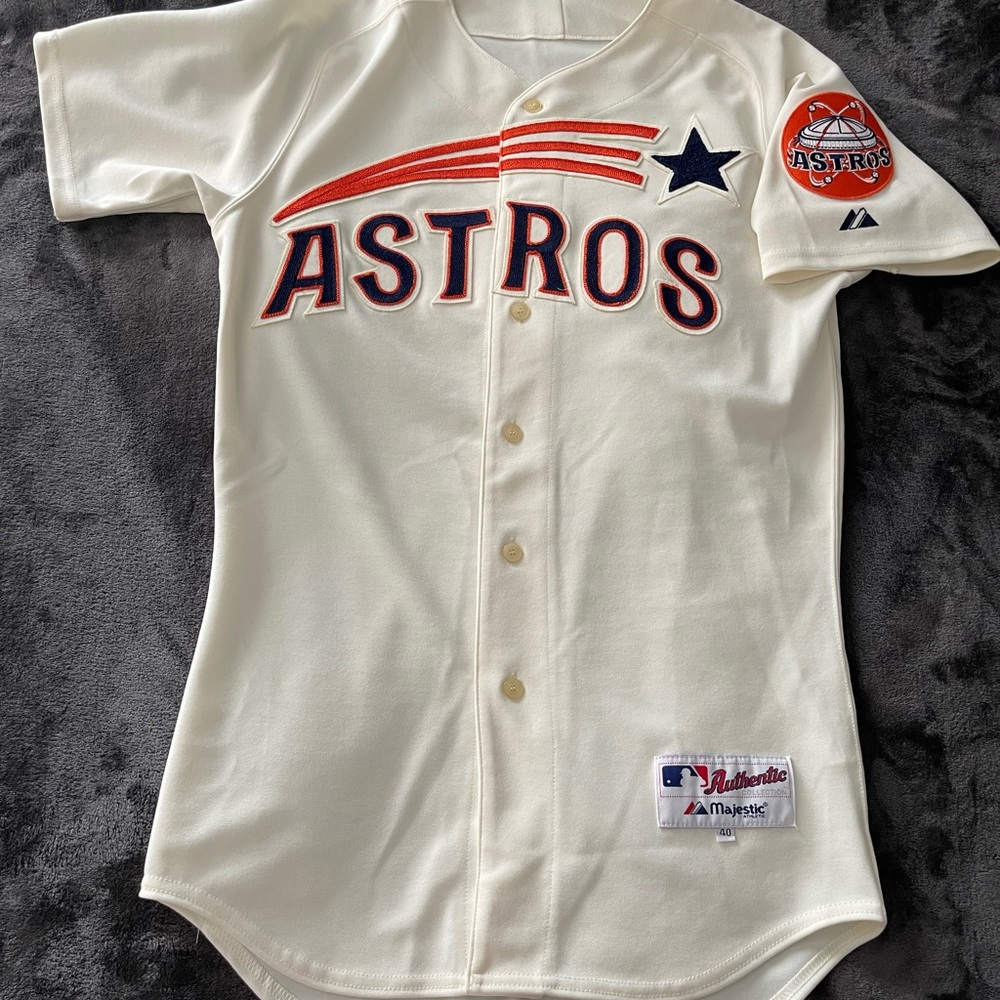 Authentic Majestic Astros TBTC 1965 Jersey